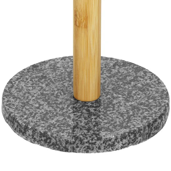 Gránit-bambusz papírtörlő állvány, 29,5 cm, szürke talp