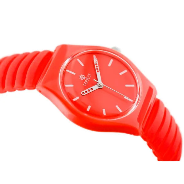 Női kvarc karóra narancssárga számlappal, gumiszíjjal, 34 mm, WR30