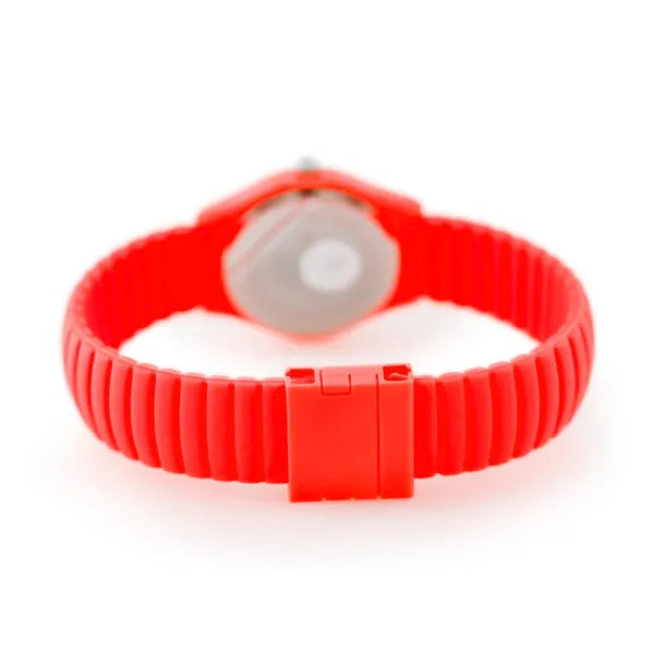 Női kvarc karóra narancssárga számlappal, gumiszíjjal, 34 mm, WR30