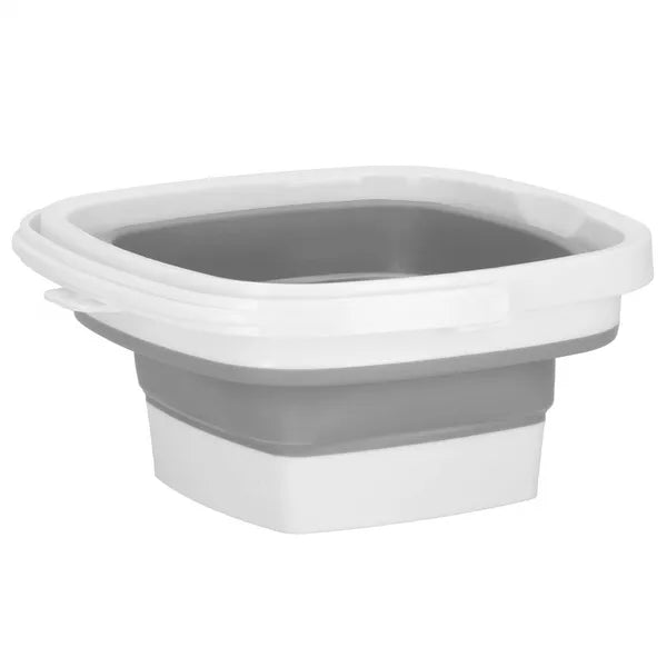 Összecsukható műanyag vödör 5l szürke-fehér