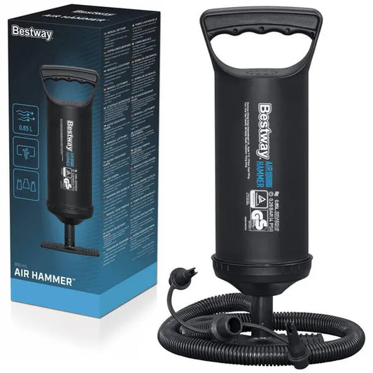 Bestway kézi pumpa, kétirányú, 30 cm, 0,85 l/ciklus, 3 fúvóka
