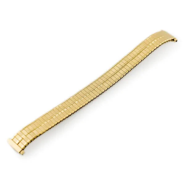 Arany rugalmas fémszíj órához, 12–16 mm széles, 155–260 mm hosszú