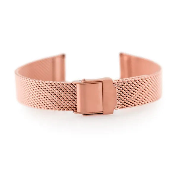 Rosegold mesh óraszíj, állítható, 12 mm