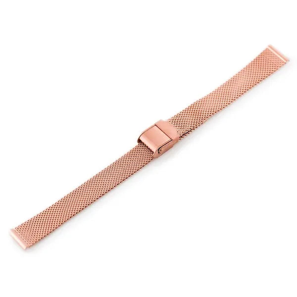 Rosegold mesh óraszíj, állítható, 12 mm