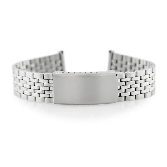 Ezüst színű, 20 mm-es fém óraszíj karkötő, 520S modell