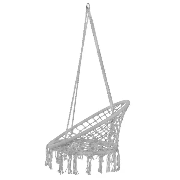 Kerti függőszék, szürke, 60 cm ülőfelület, 150 kg teherbírás