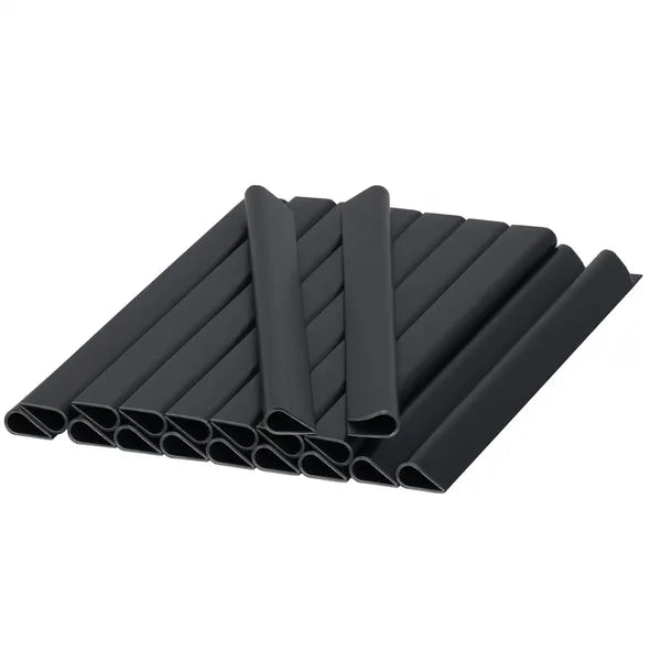 Grafitszürke PVC kerítéstakaró szalag 19×35 m 1200 g/m² 20 klipsszel