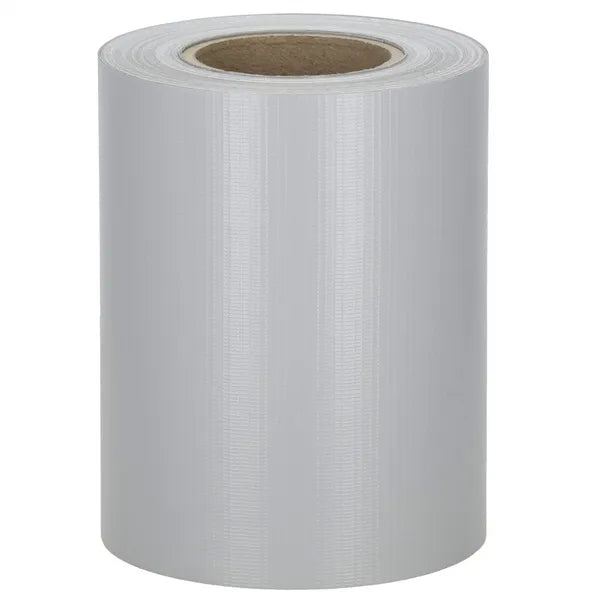 Kerítés takarószalag, világosszürke PVC, 19 cm×35 m, 450 g/m², 20 klipsszel