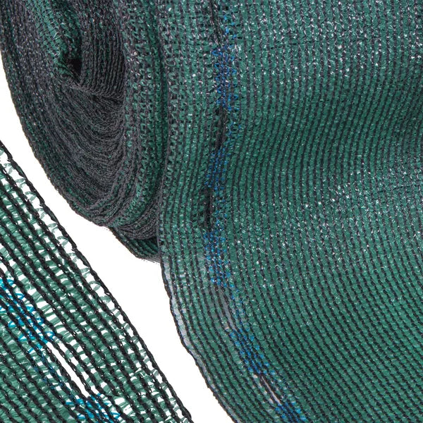 Zöld HDPE árnyékoló háló 1,7×25 m 95% 185 g/m² +100 rögzítő