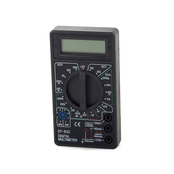 Dt-832 digitális multiméter, LCD kijelző, 1000 V DC / 750 V AC, 10 A