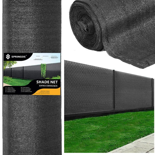 Árnyékoló háló antracit 1,5×25 m 185 g/m² + 100 rögzítő