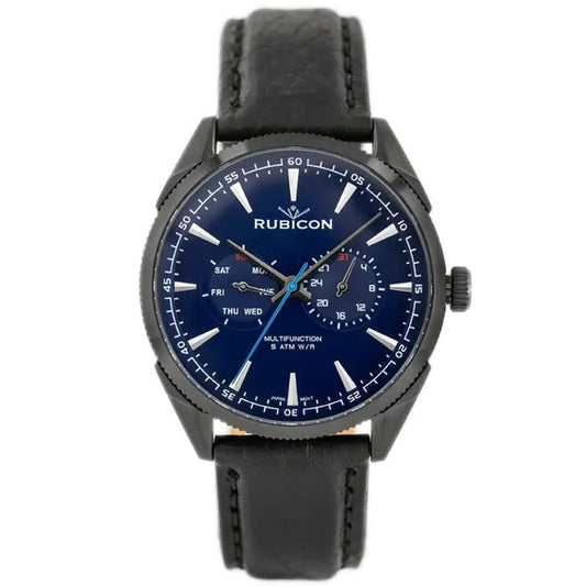 Férfi karóra Rubicon RNCD69, Miyota kvarc, 43 mm, WR50, bőr szíj