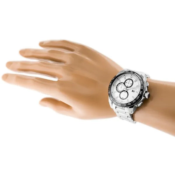 G. Rossi Blues férfi karóra, 43 mm, ezüst nemesacél, kvarc