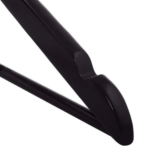 Fekete fa ruhafogas 42,5 cm 20 db, 360° krómozott akasztó