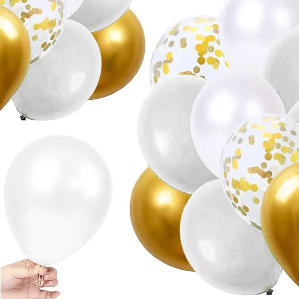 Többszínű latex dekorációs lufi készlet, 50 db, 40 cm
