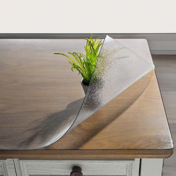 Öntapadós áttetsző bútorvédő PVC fólia 45×30 cm, 2 db + 10 átlátszó akasztó