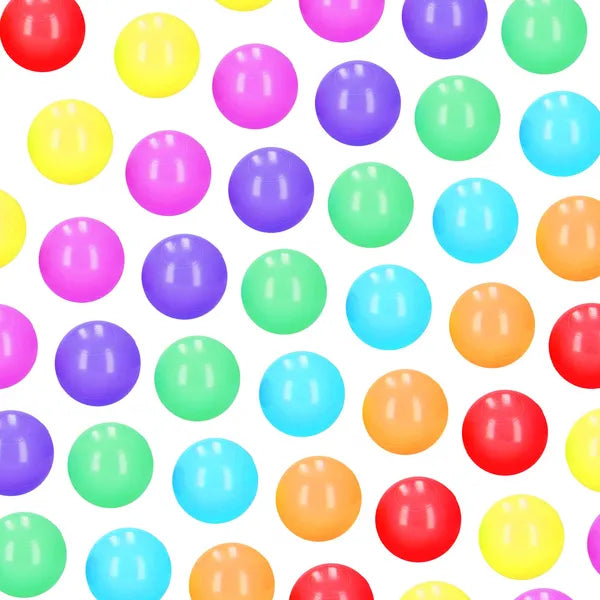 Színes játéklabdák gyerekeknek, 5,5 cm, 200 db, BPA-mentes PE