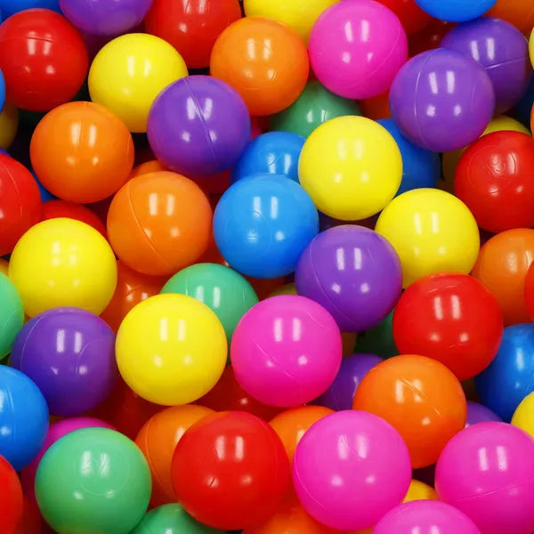 Színes játéklabdák gyerekeknek, 5,5 cm, 200 db, BPA-mentes PE