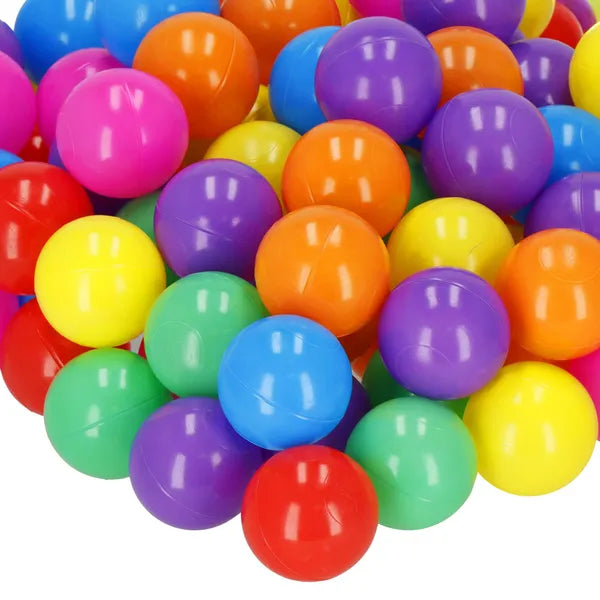 Színes játéklabdák gyerekeknek, 5,5 cm, 200 db, BPA-mentes PE