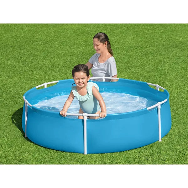 Gyermek fémvázas medence, 152×38 cm, 580 l, kék, Bestway