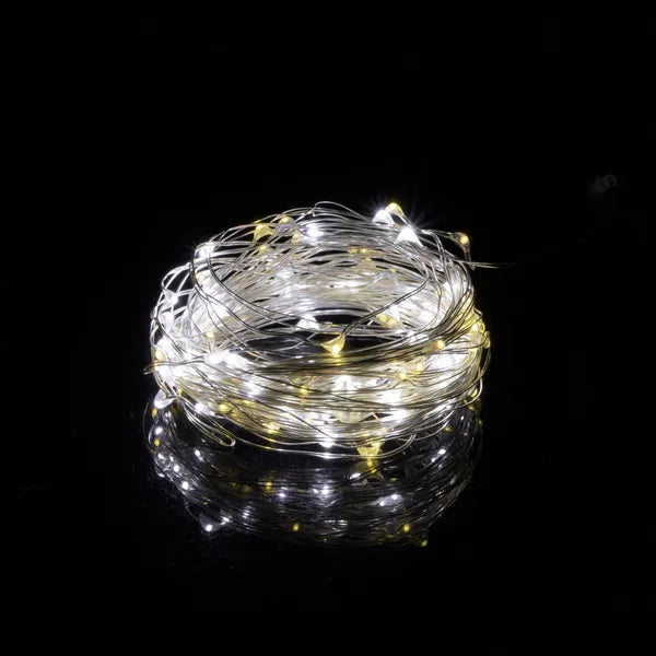 Elemes micro LED fényfüzér, 20 db, 1,9 m, hideg/meleg fehér