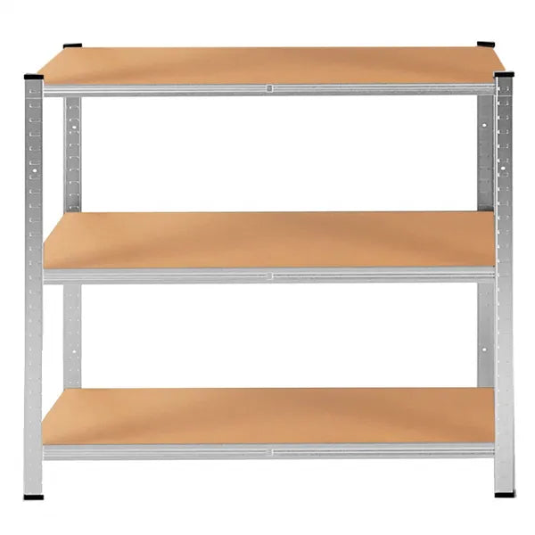 Ipari állvány 225×110×50 cm, 6 polc, 900 kg teherbírás, alu+MDF