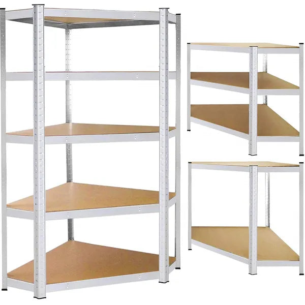 Műhelypolc 180×90×40 cm, 5 szint, alumínium keret, MDF lap, 875 kg