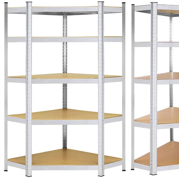 Műhelypolc 180×90×40 cm, 5 szint, alumínium keret, MDF lap, 875 kg