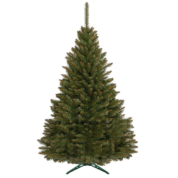 Kaukázusi luc műfenyő, 120 cm, zöld PVC ágakkal, háromlábú talppal