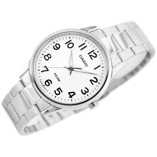 Casio MTP-1303D-7B férfi karóra, rozsdamentes acél szíj, 40 mm, WR50