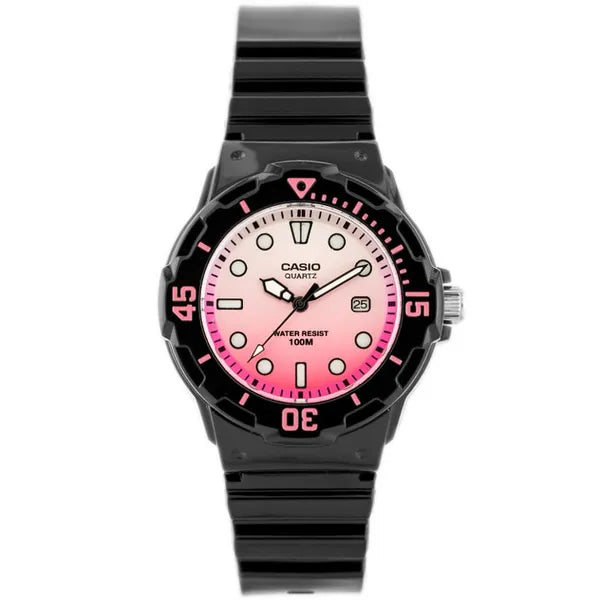 Casio női karóra LRW-200H-4EV, 100 M vízálló, rózsaszín számlap