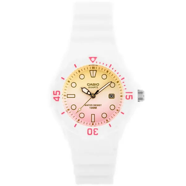 Casio női karóra LRW-200H-4E2V – fehér műanyag szíj, WR100, dátum