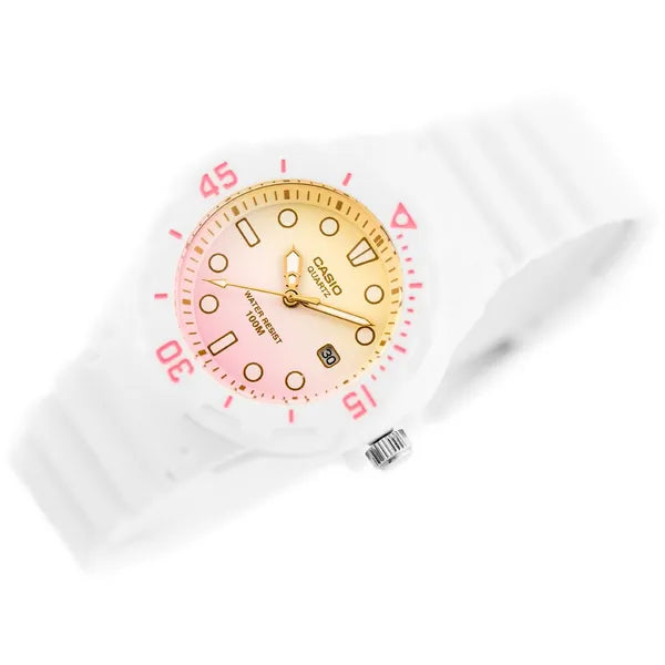 Casio női karóra LRW-200H-4E2V – fehér műanyag szíj, WR100, dátum