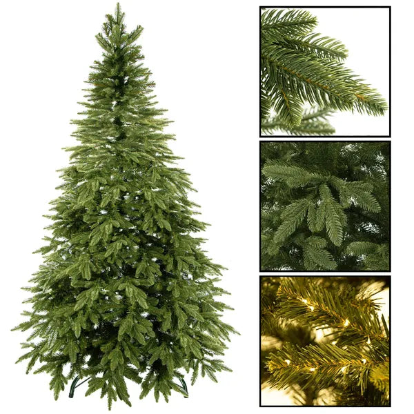 Luxus PE műfenyő, természetes hatású lucfenyő, 150 cm