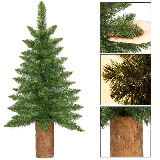 Prémium mini törzses műfenyő, 80 cm, természetes zöld