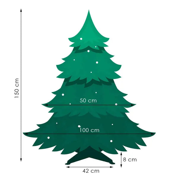 Vera zöld műfenyő 150 cm realisztikus jegenyefenyő hatással