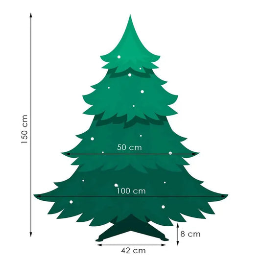 Vera zöld műfenyő 150 cm realisztikus jegenyefenyő hatással
