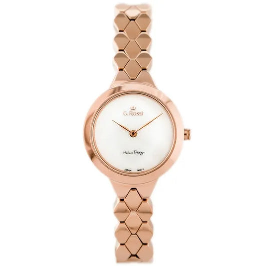 G. Rossi női karóra rózsaarany Miyota quartz, WR30, 28x37mm