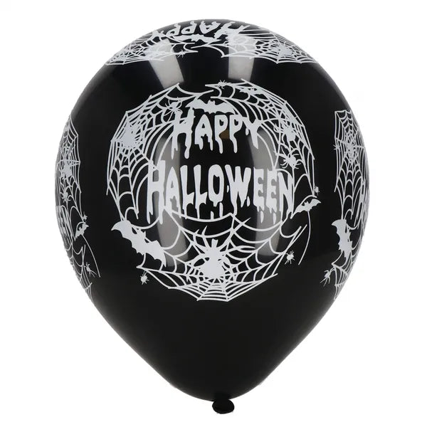 Halloween dekorációs készlet, 38 részes latex lufikkal és függönnyel
