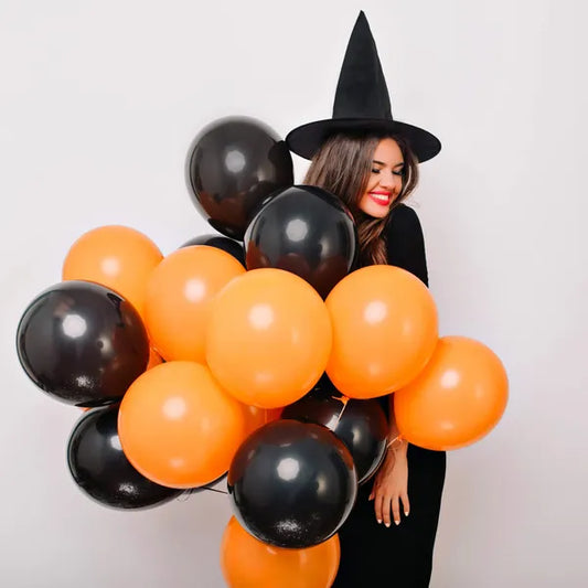Fekete poliészter boszorkánysapka Halloween dekoráció, 39 cm átmérő