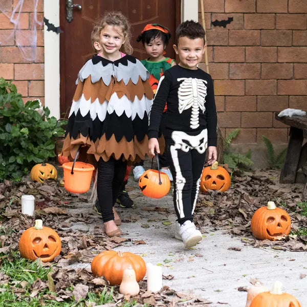 Halloween tök dekoráció, műanyag vödör fogantyús, 17 cm
