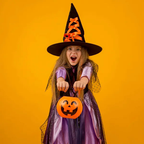 Halloween tök dekoráció, műanyag vödör fogantyús, 17 cm