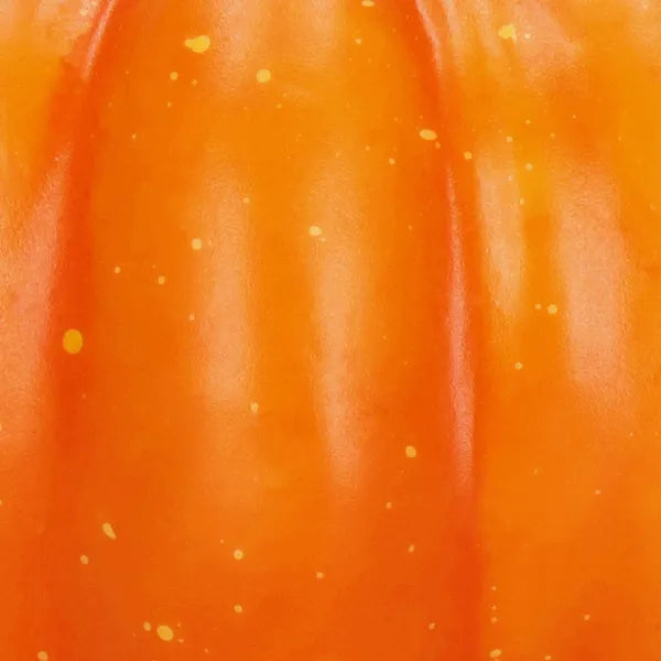Halloween tök dekoráció 8,5 cm, narancssárga-zöld, PP műanyag