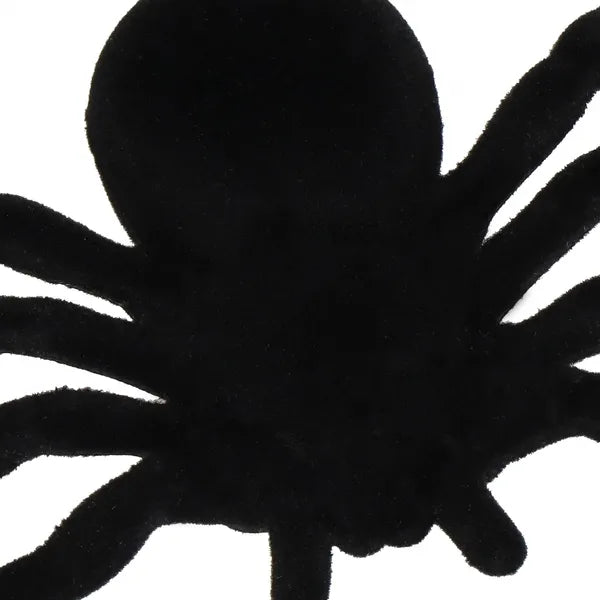 Halloween dekorációs pók 2 db – fekete, 10 cm, műanyag