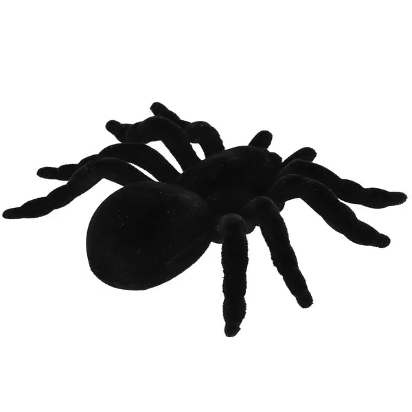 Halloween dekorációs pók 2 db – fekete, 10 cm, műanyag