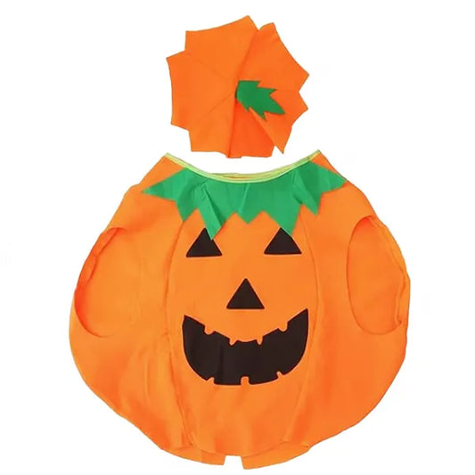 Tökös halloween kutyajelmez sapkával, poliészter, 64x87 cm