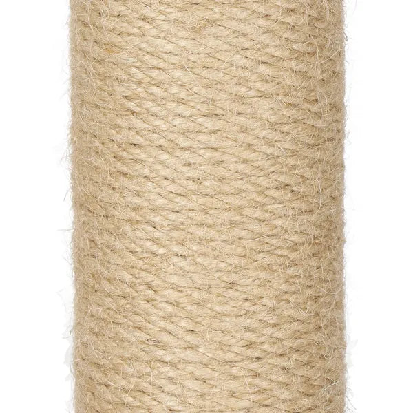 Springos macskakaparó torony játékkal, 72 cm, barna/sötétszürke