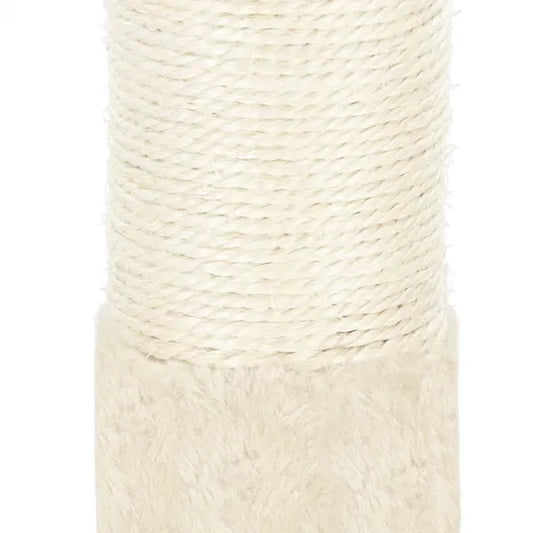 Beige, 5 szintes állítható macskafa plafonig, 240–265 cm