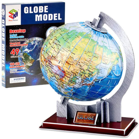 3d földgömb puzzle - 47 darabos készlet