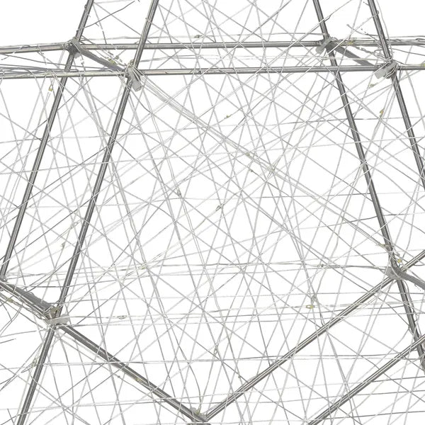 Springos beltéri fénydekoráció 100 LED meleg fehér, elemes IP20 55×57 cm